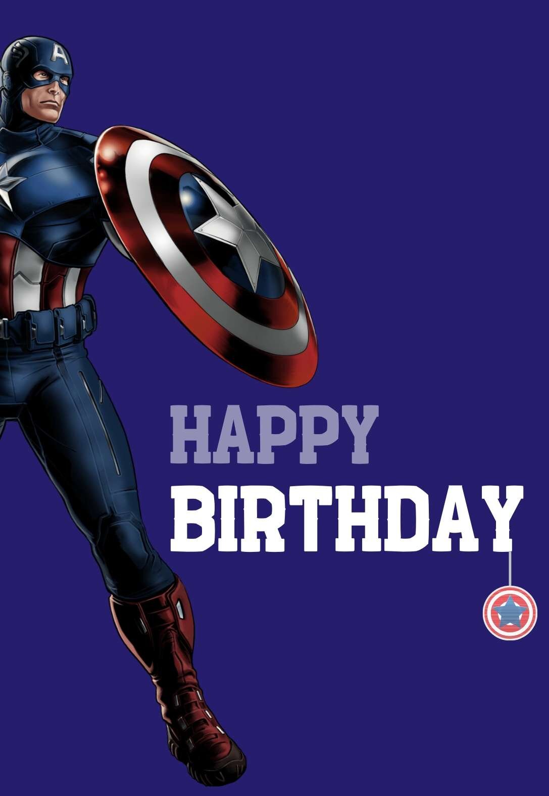 Captain America Printable Birthday Cards — PRINTBIRTHDAY.CARDS