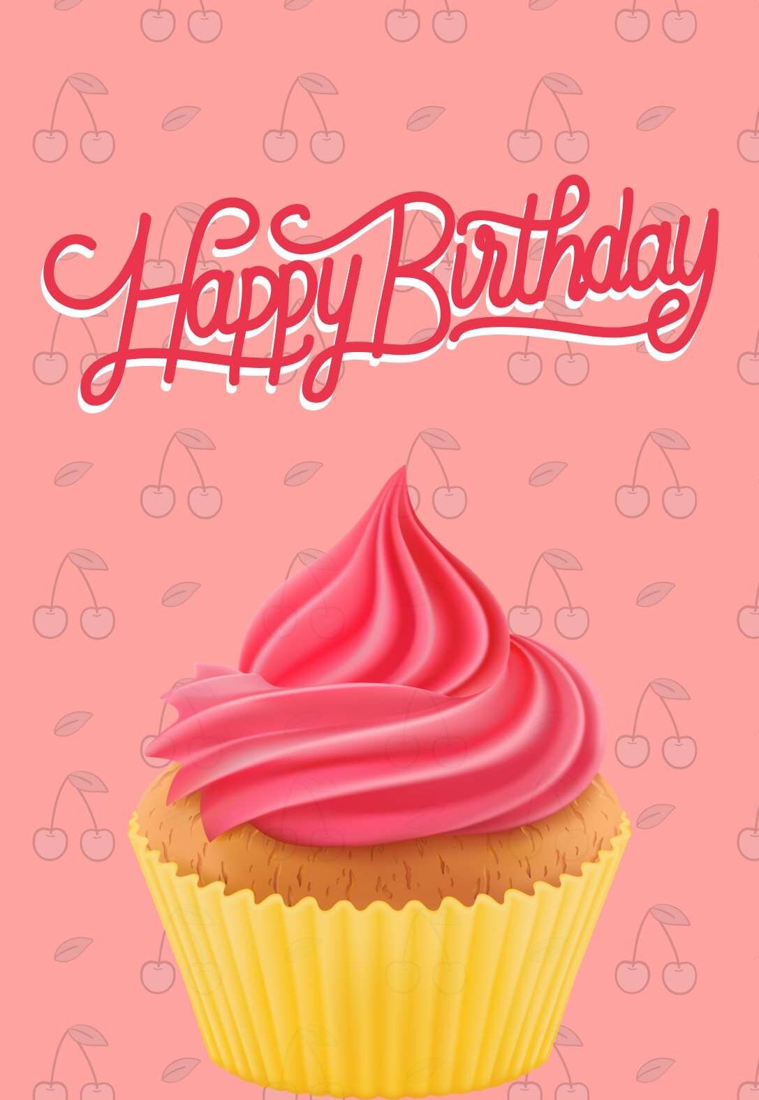 Cupcake Printable Birthday Cards — PRINTBIRTHDAY.CARDS