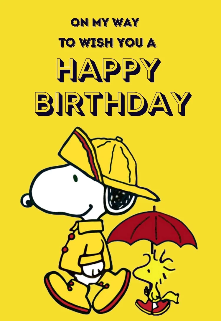Snoopy Printable Birthday Cards — PRINTBIRTHDAY.CARDS
