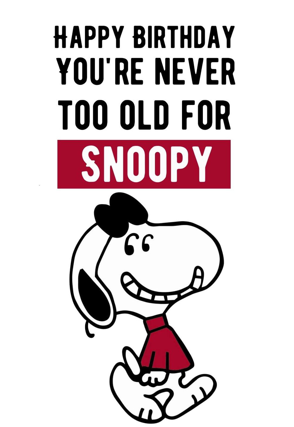 Snoopy Printable Birthday Cards Printbirthday Cards