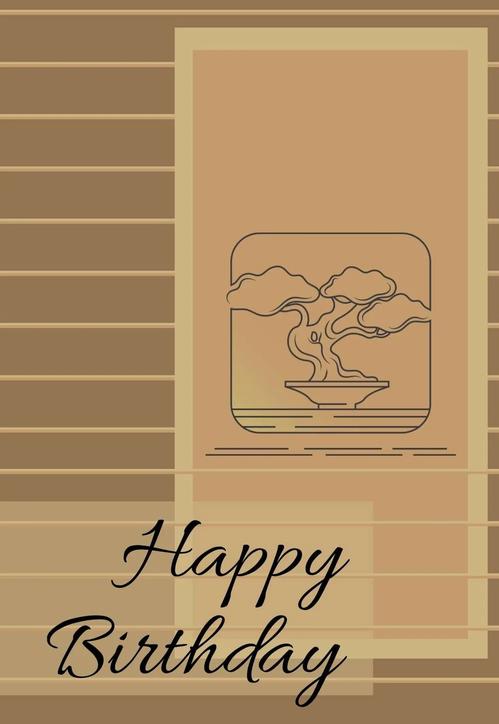 3 Beautiful Bonsai Printable Birthday Cards — PRINTBIRTHDAY.CARDS