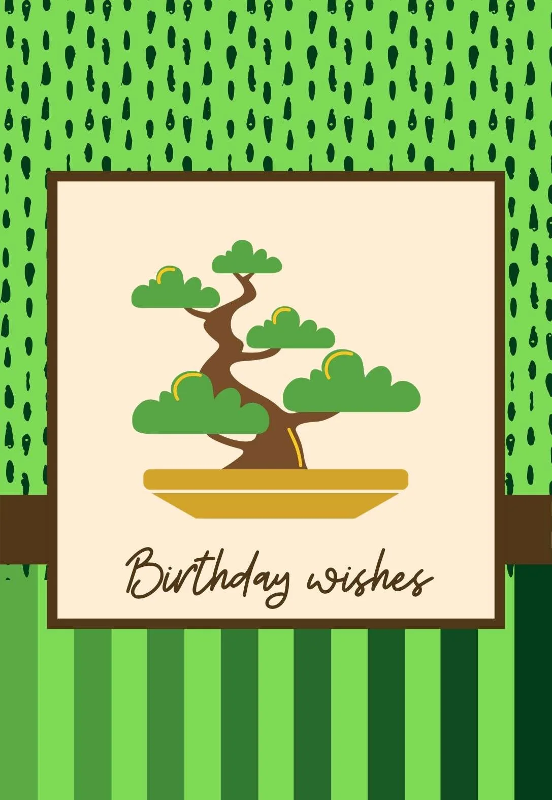3 Beautiful Bonsai Printable Birthday Cards — PRINTBIRTHDAY.CARDS