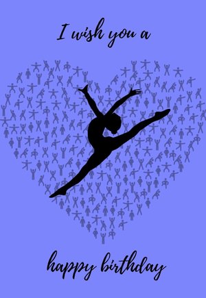 Gymnastics Printable Birthday Cards (free) — PRINTBIRTHDAY.CARDS