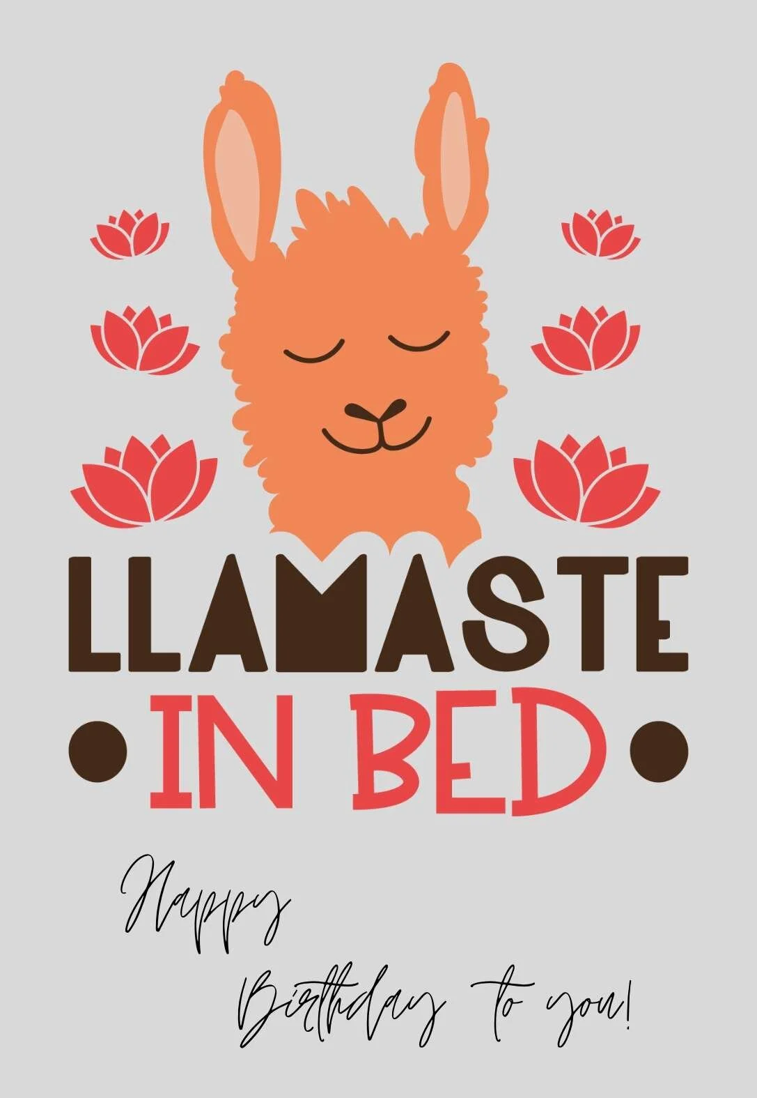Llama Printable Birthday Cards — PRINTBIRTHDAY.CARDS