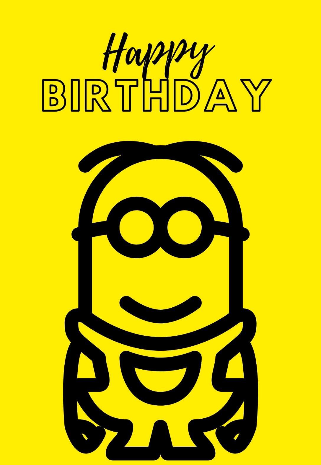 6 Hilarious Minions Printable Birthday Cards (free) — PRINTBIRTHDAY.CARDS