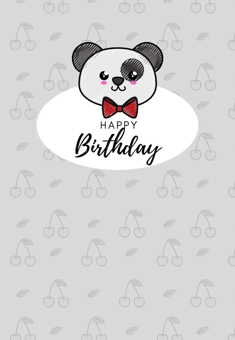 Printable Panda Birthday Cards — PRINTBIRTHDAY.CARDS
