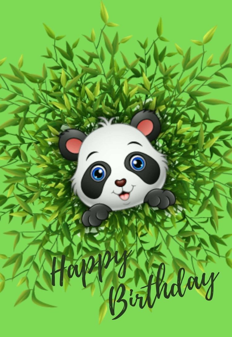 Printable Panda Birthday Cards — PRINTBIRTHDAY.CARDS