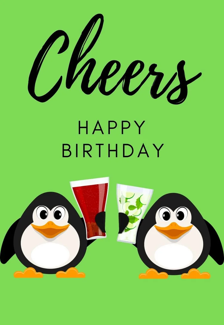 Penguin Printable Birthday Cards — PRINTBIRTHDAY.CARDS