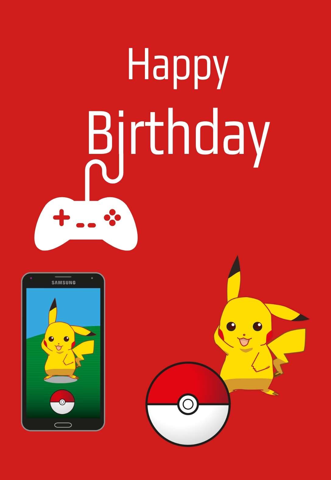 Printable Pokemon Birthday Cards — PRINTBIRTHDAY.CARDS