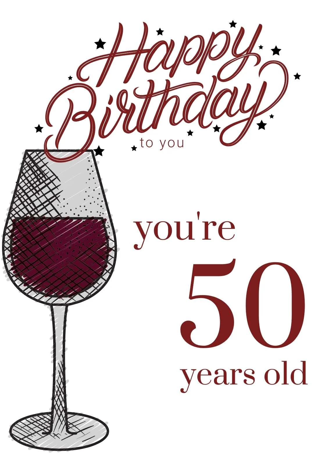 Printable 50th Birthday Cards (free) — PRINTBIRTHDAY.CARDS