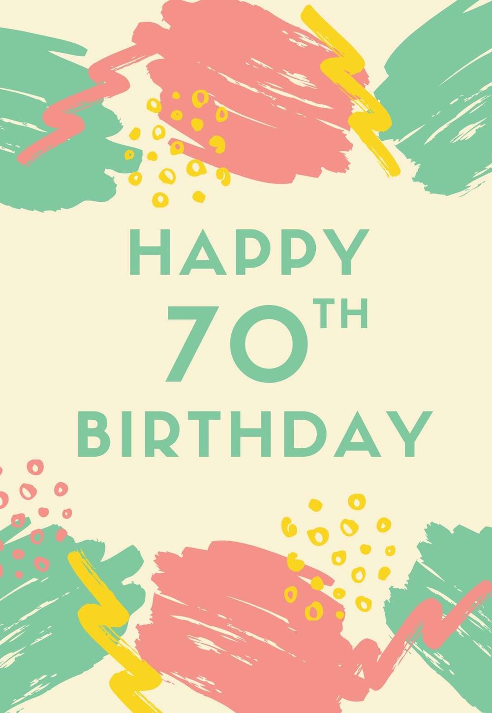 The Best Printable 70th Birthday Cards Free Printbirthday Cards
