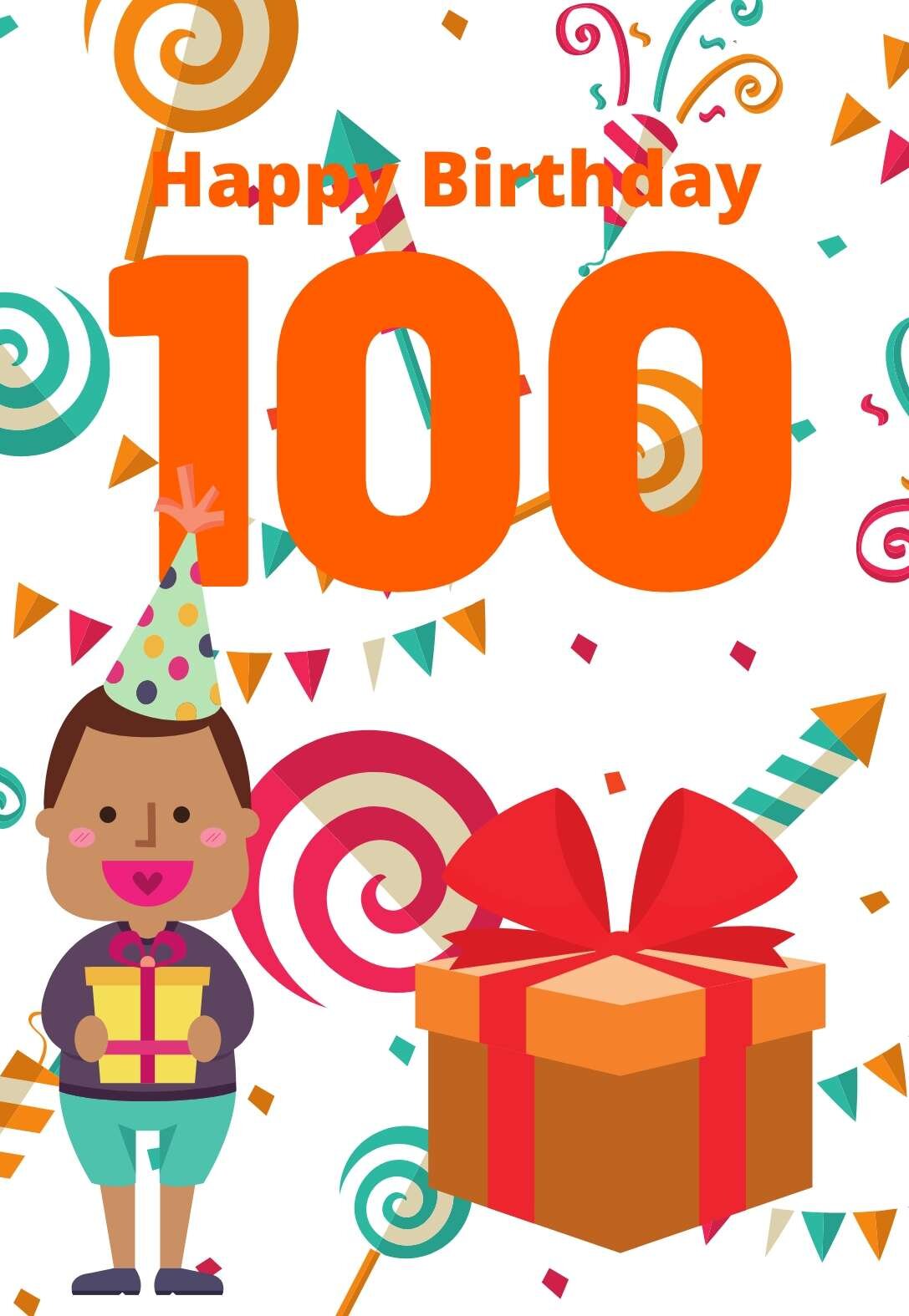 Stunning Printable Birthday Cards For 100 Years Olds Free Printbirthday Cards