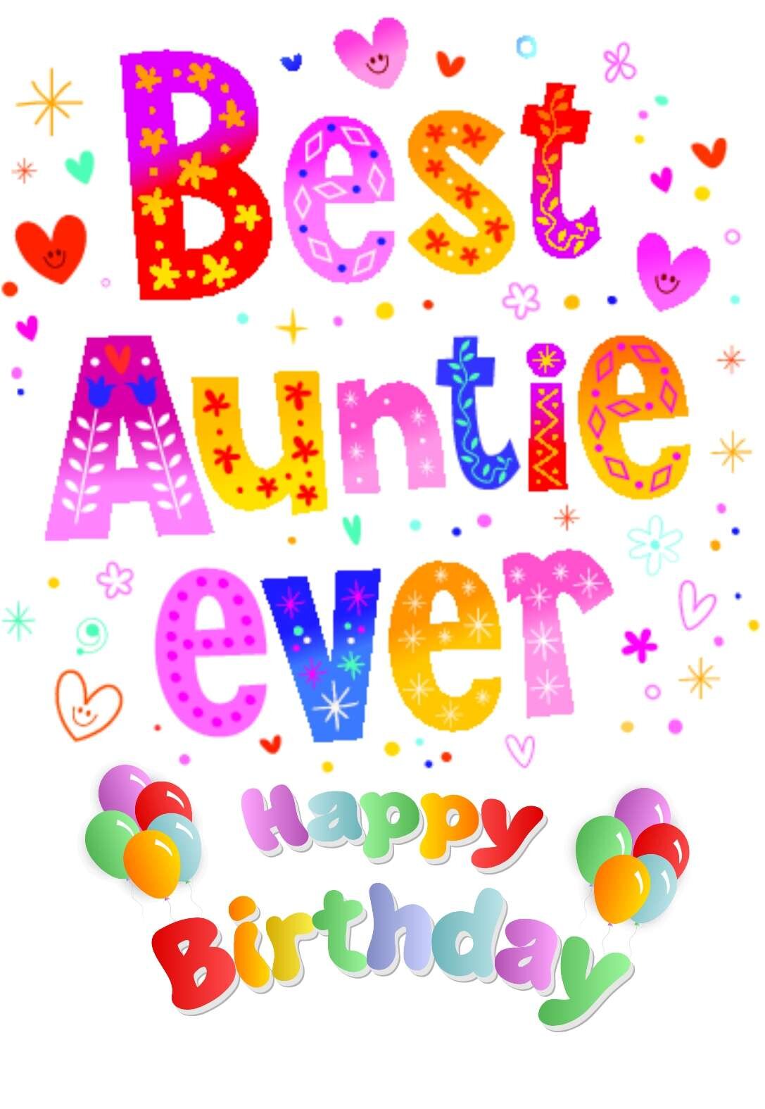 Printable Birthday Cards For Aunt Free