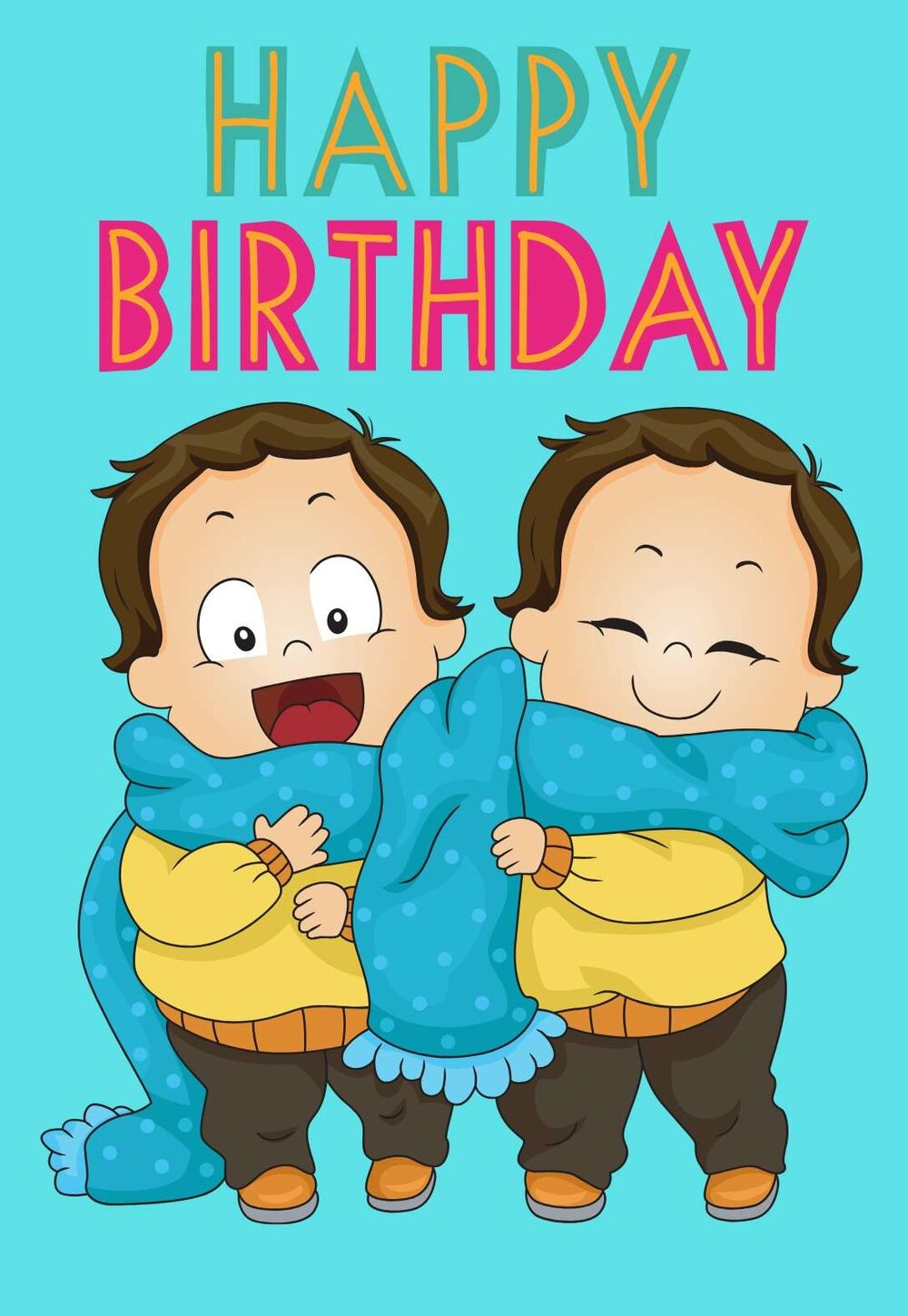 9 Twin Able Printable Birthday Cards For Twins Free Printbirthday Cards