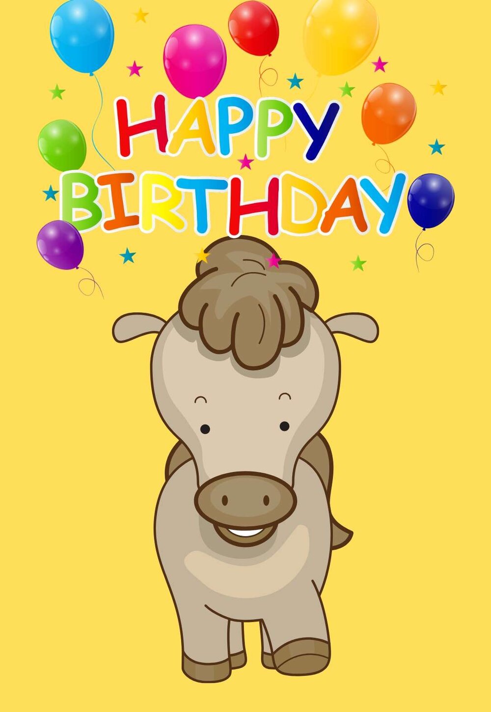Horse Printable Birthday Cards Printbirthday Cards