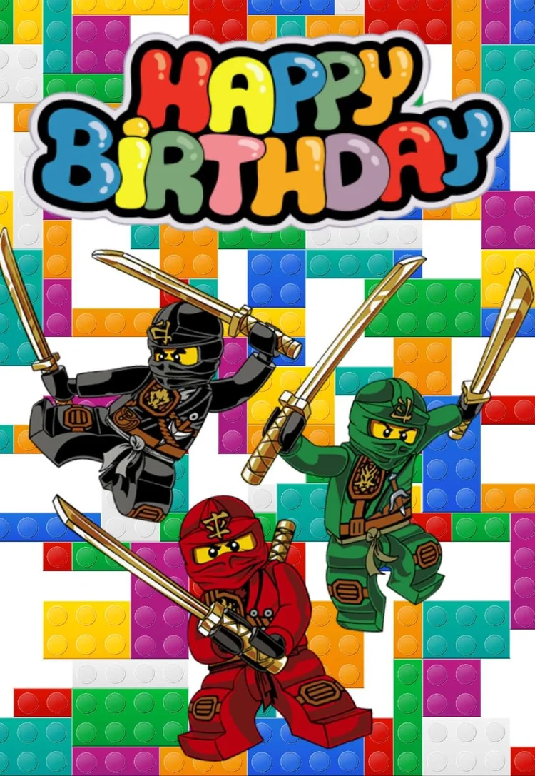 Lego Printable Birthday Cards (free) — PRINTBIRTHDAY.CARDS