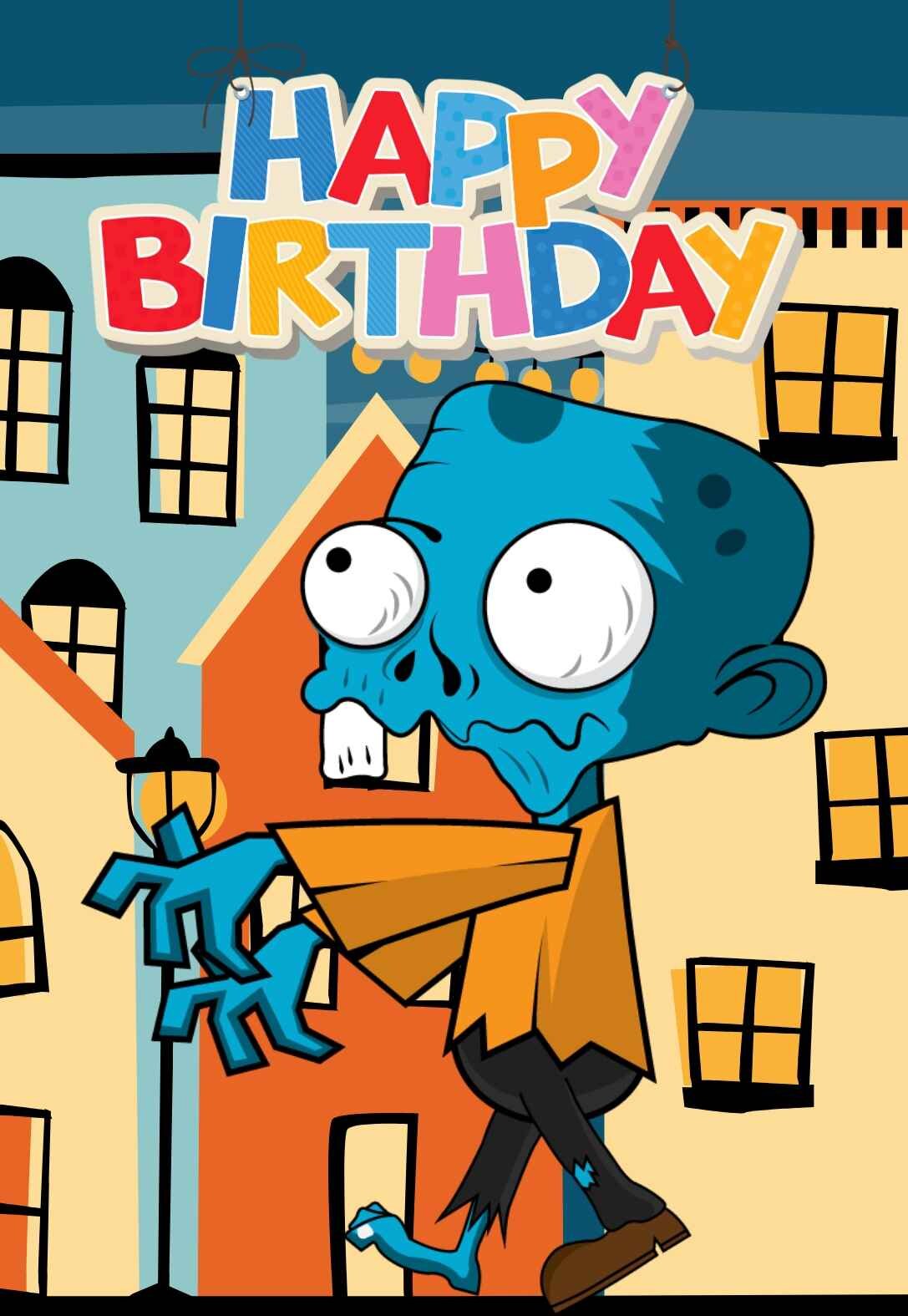 Zombie Printable Birthday Cards — PRINTBIRTHDAY.CARDS Zombie Printable Birthday Cards — PRINTBIRTHDAY.CARDS