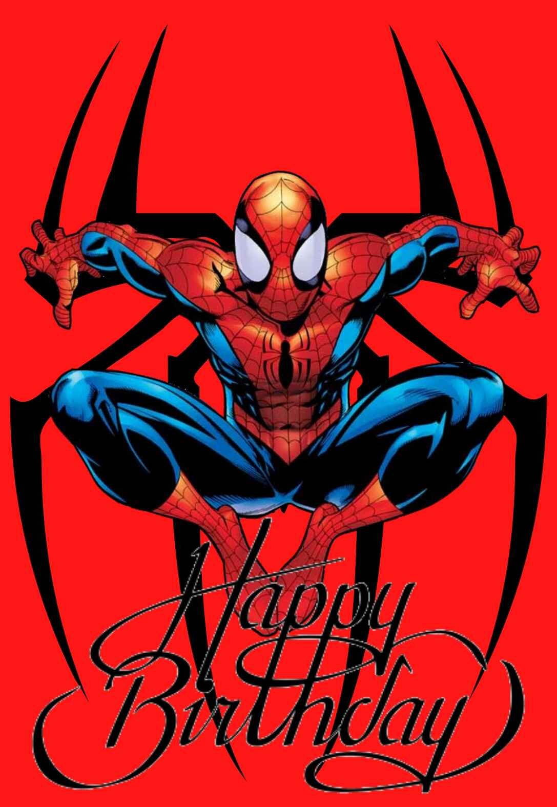 Spiderman Birthday Cards Free Printable