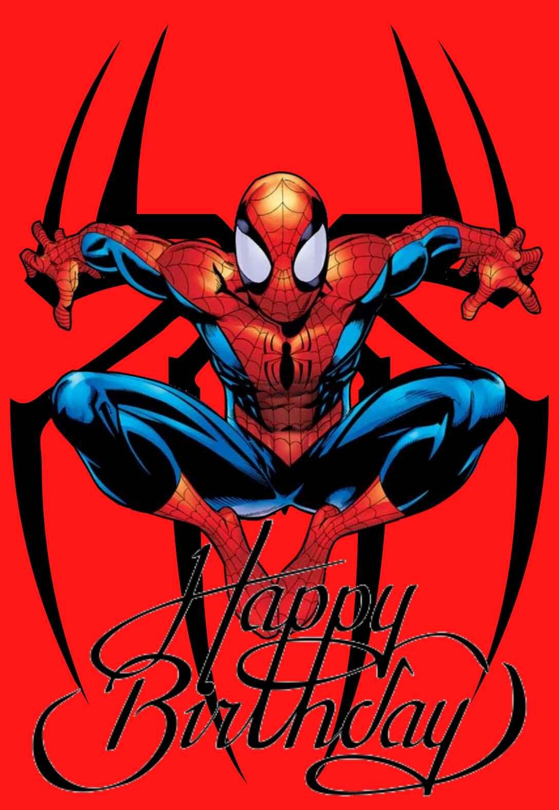 Spiderman Birthday Card Printable Printable World Holiday
