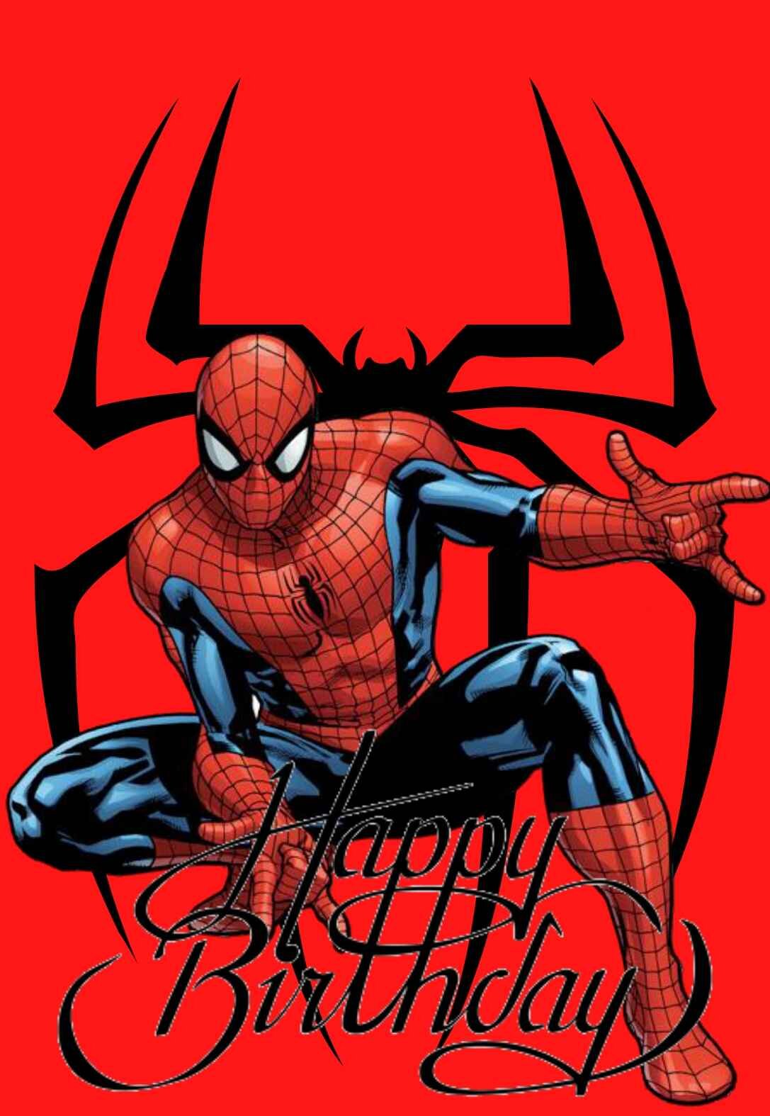 Spiderman Printable Birthday Cards — PRINTBIRTHDAY.CARDS