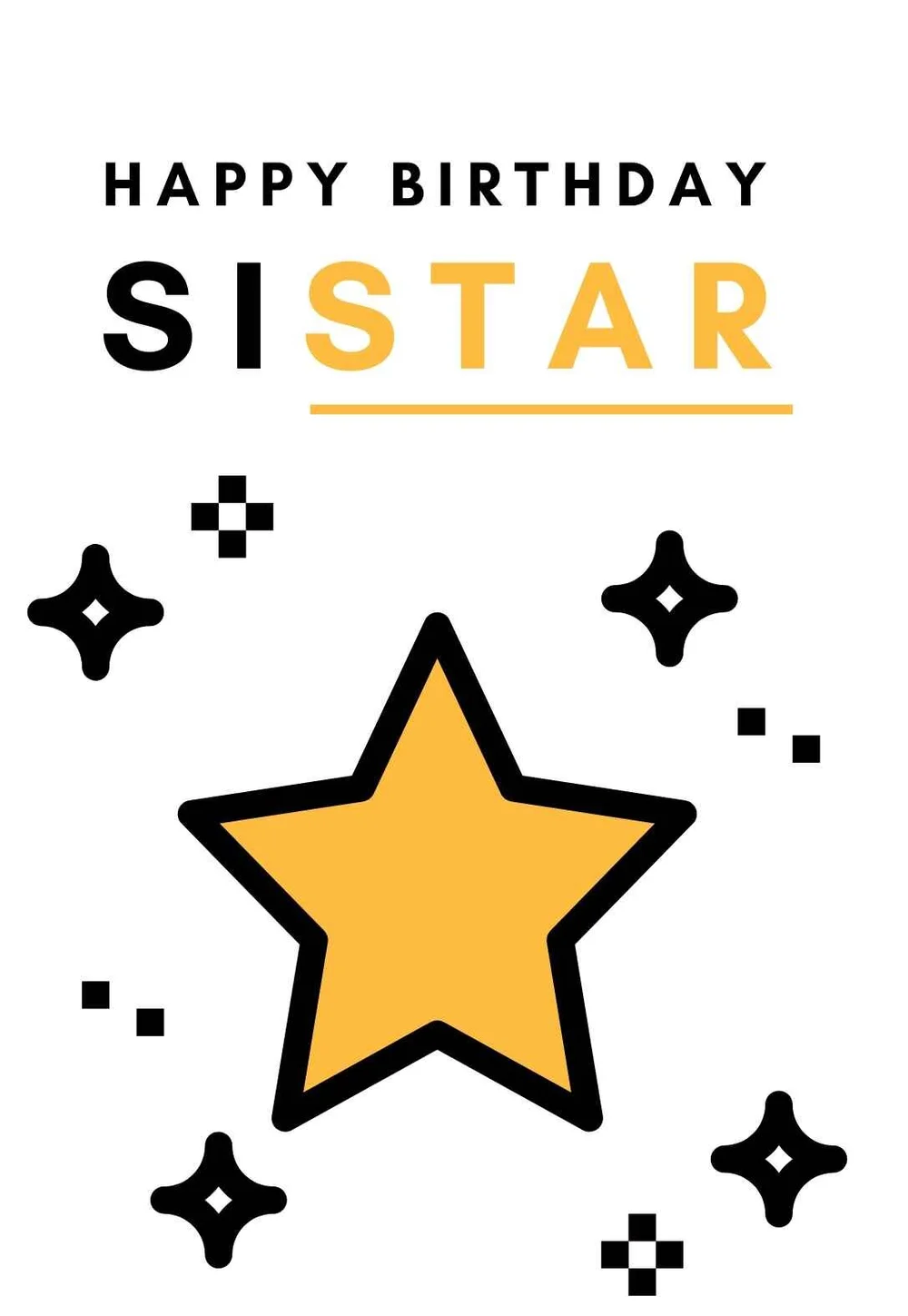 16+ Printable Birthday Cards for a Sister w/ Messages — PRINTBIRTHDAY.CARDS
