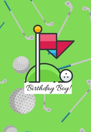 Golf Printable Birthday Cards — PRINTBIRTHDAY.CARDS