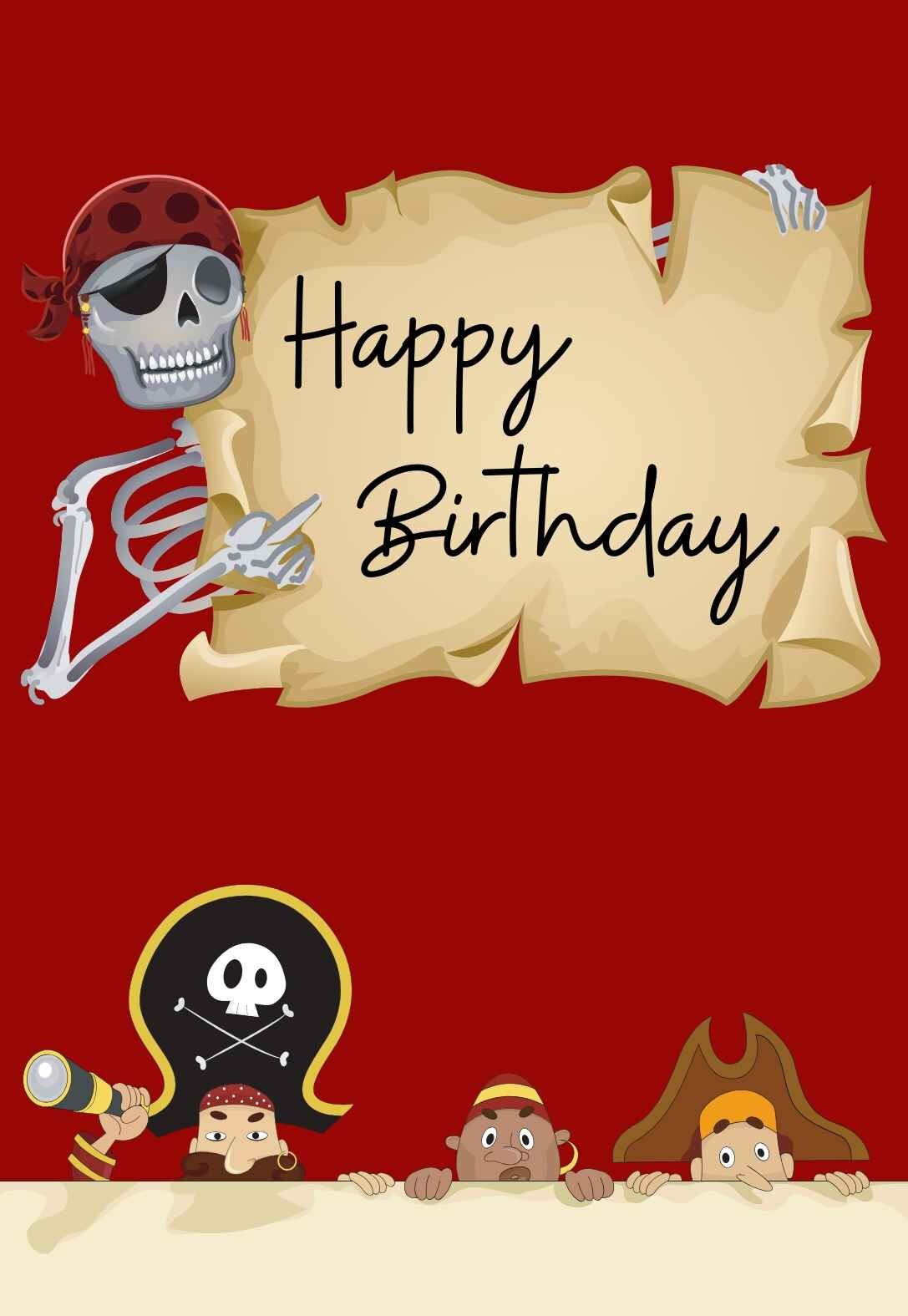pirate printable birthday cards printbirthdaycards