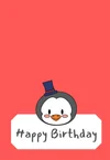 Penguin Printable Birthday Cards — PRINTBIRTHDAY.CARDS