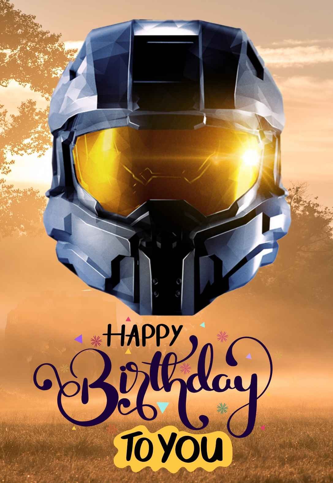 Free Printable Halo Birthday Card