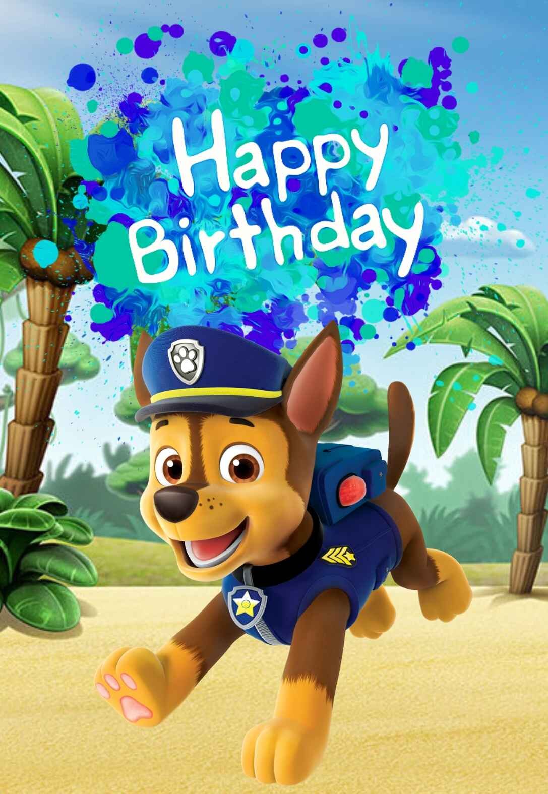 Paw Patrol Birthday Card Printable Printable World Holiday