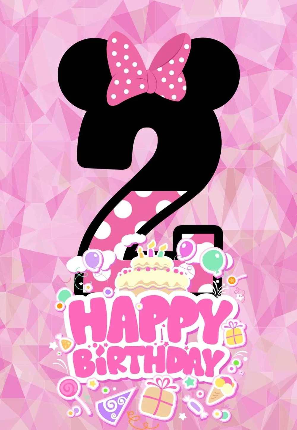 Many Lovely 2nd Birthday Coloring Pages &amp; Cards (free) — PRINTBIRTHDAY ...