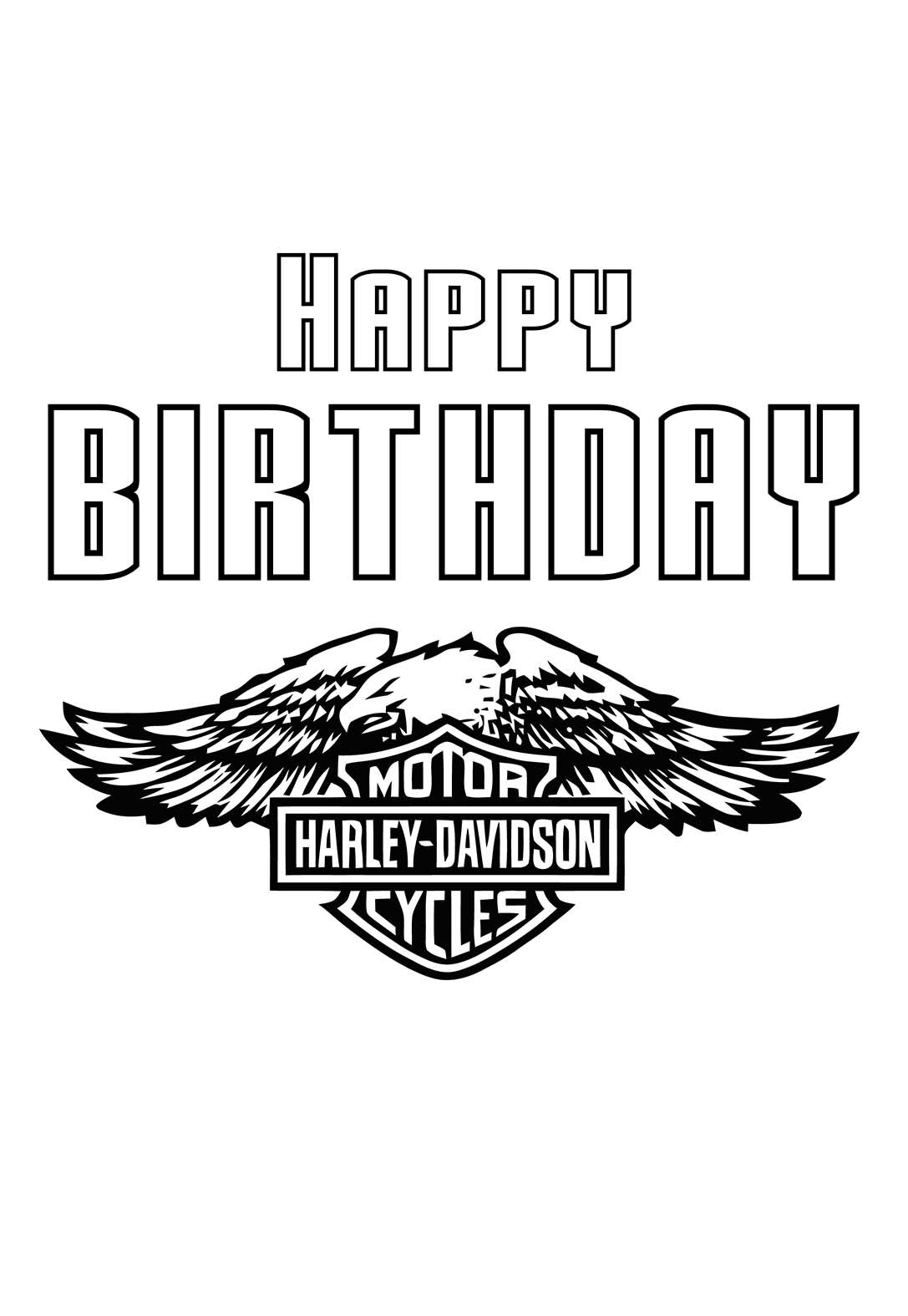6 Harley Davidson Printable Birthday Cards (free) — PRINTBIRTHDAY.CARDS