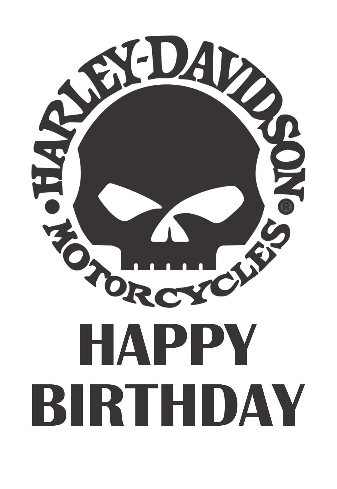 Harley Davidson Printable Birthday Cards — PRINTBIRTHDAY.CARDS