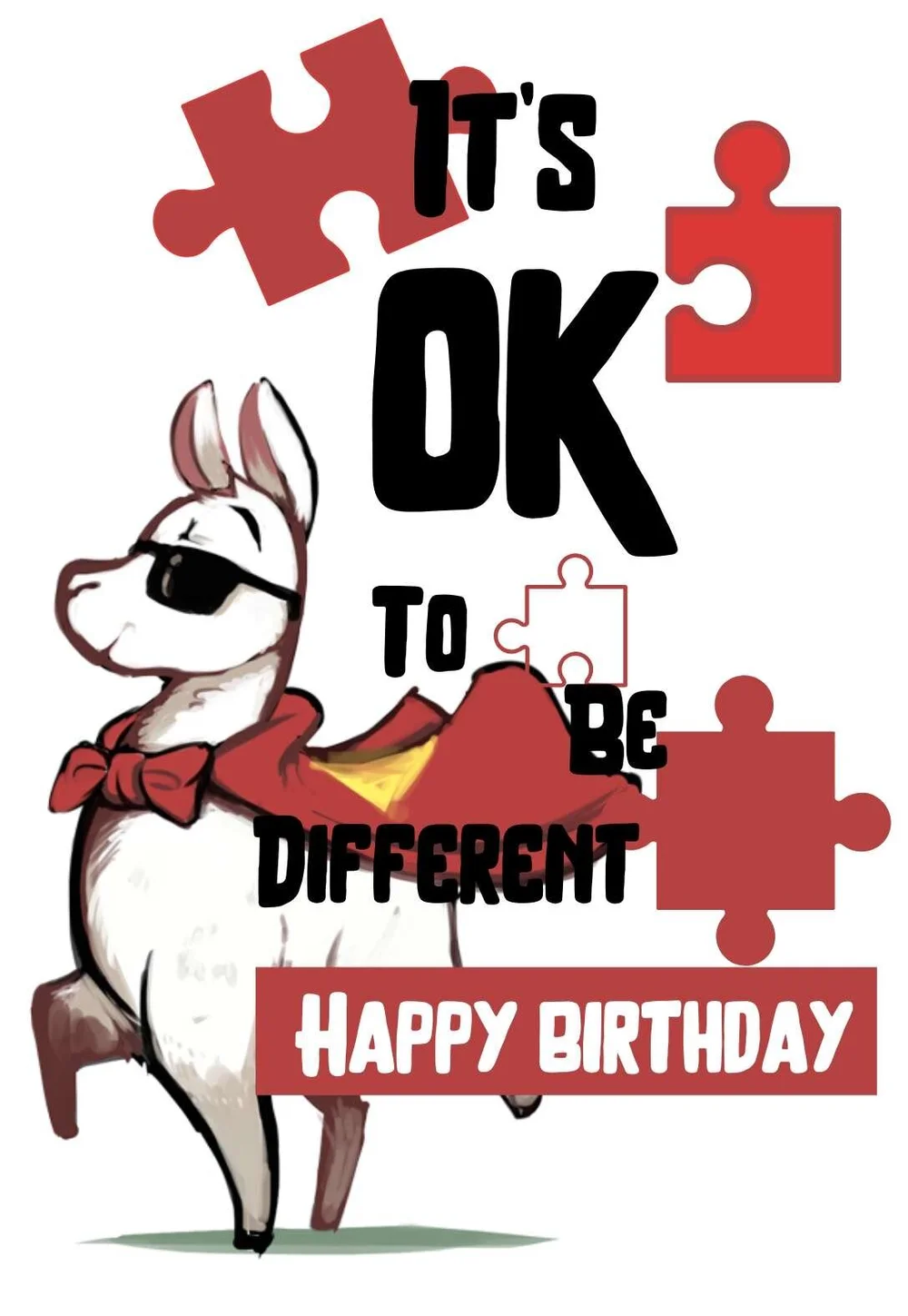 Llama Printable Birthday Cards — PRINTBIRTHDAY.CARDS