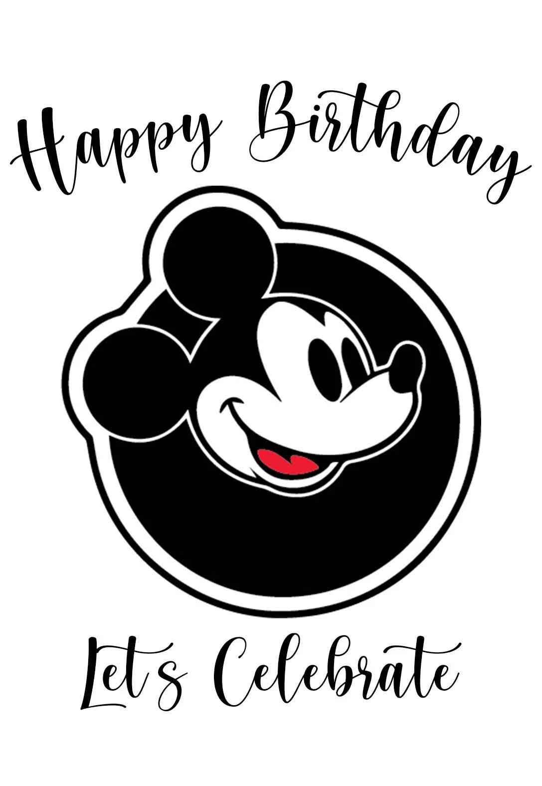 Mickey Mouse Birthday Cards — PRINTBIRTHDAY.CARDS