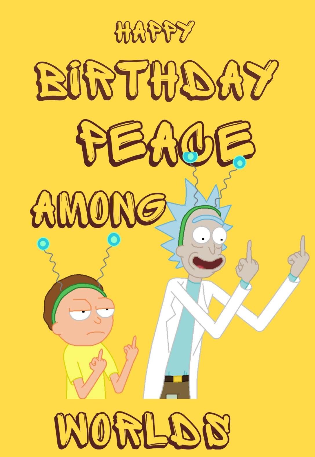Rick and Morty Printable Birthday Cards — PRINTBIRTHDAY.CARDS