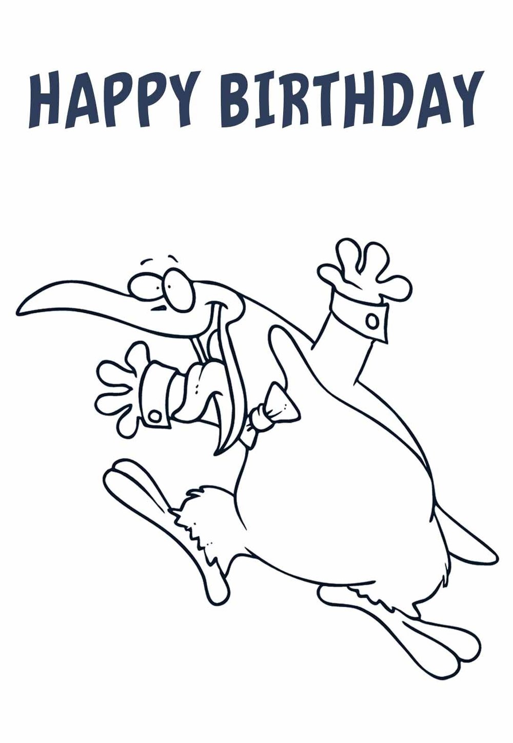 Penguin Printable Birthday Cards — PRINTBIRTHDAY.CARDS