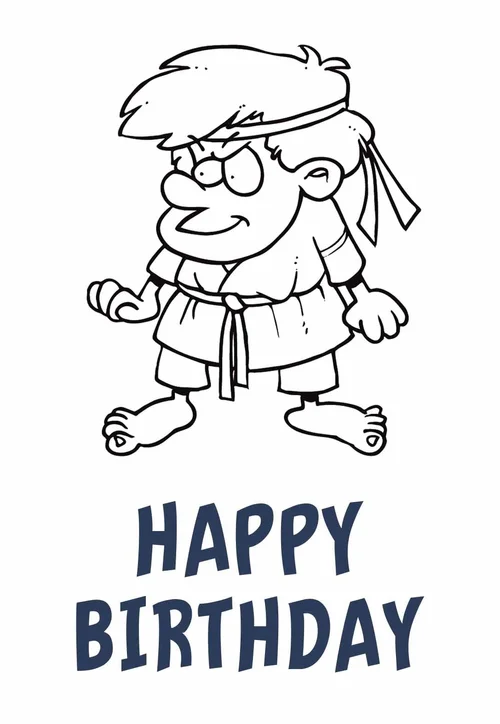 Karate Kid Printable Birthday Cards (free) — PRINTBIRTHDAY.CARDS