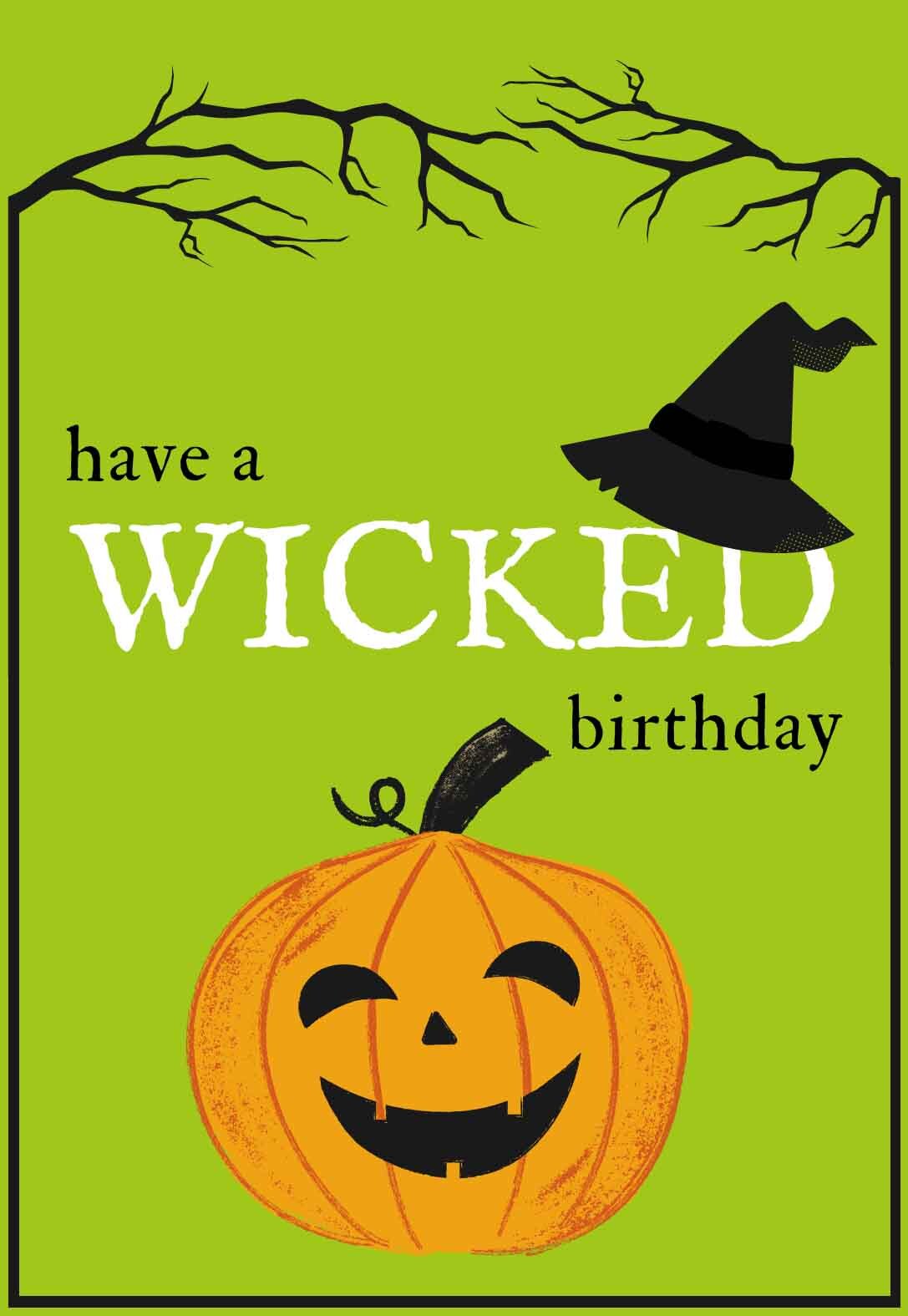 Halloween Birthday Cards — PRINTBIRTHDAY.CARDS