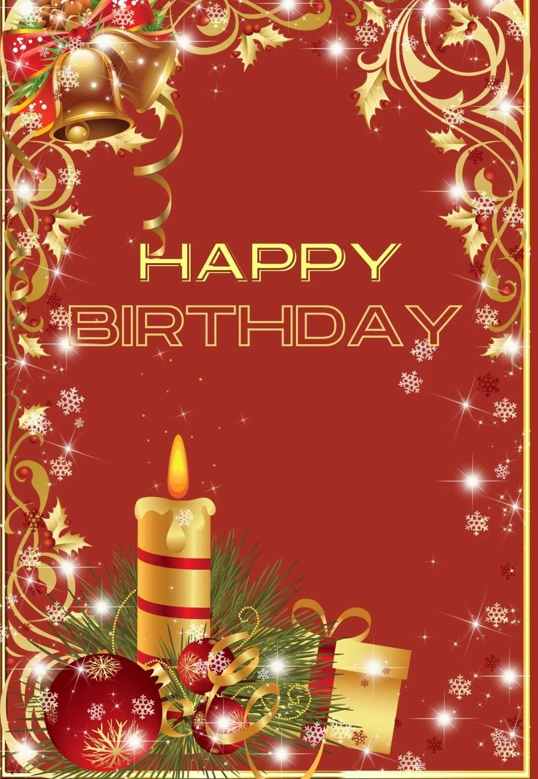 Birthday on Christmas Printable Birthday Cards (free) — PRINTBIRTHDAY.CARDS