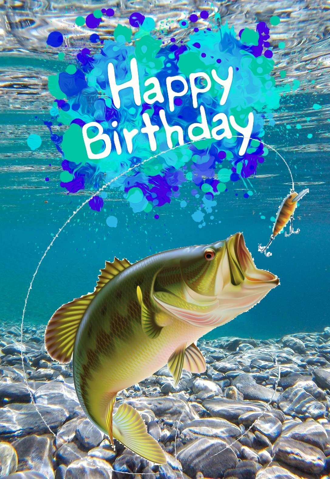 fishing printable birthday cards printbirthdaycards