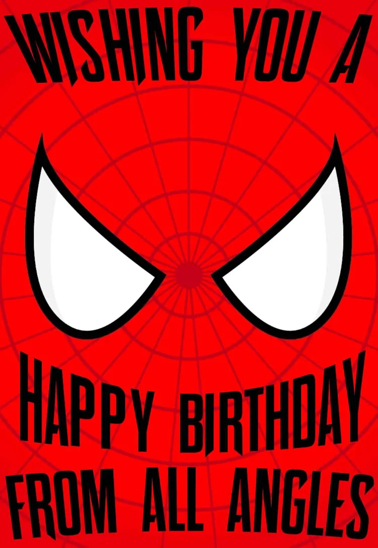 Spiderman Printable Birthday Cards — PRINTBIRTHDAY.CARDS
