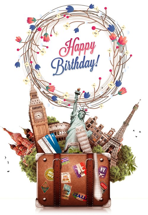 Printable Birthday Cards for People who love to Travel — PRINTBIRTHDAY.CARDS