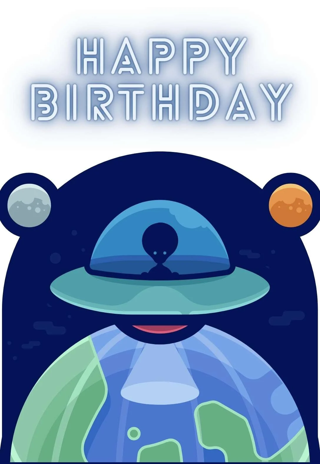 7 Alien & UFO Printable Birthday Cards — PRINTBIRTHDAY.CARDS