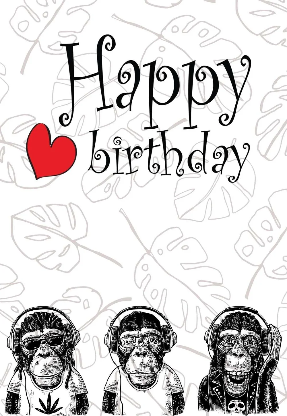 Monkey Printable Birthday Cards Printbirthday Cards