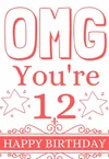10 Gorgeous Printable Birthday Cards for 12 Year Olds (free ...