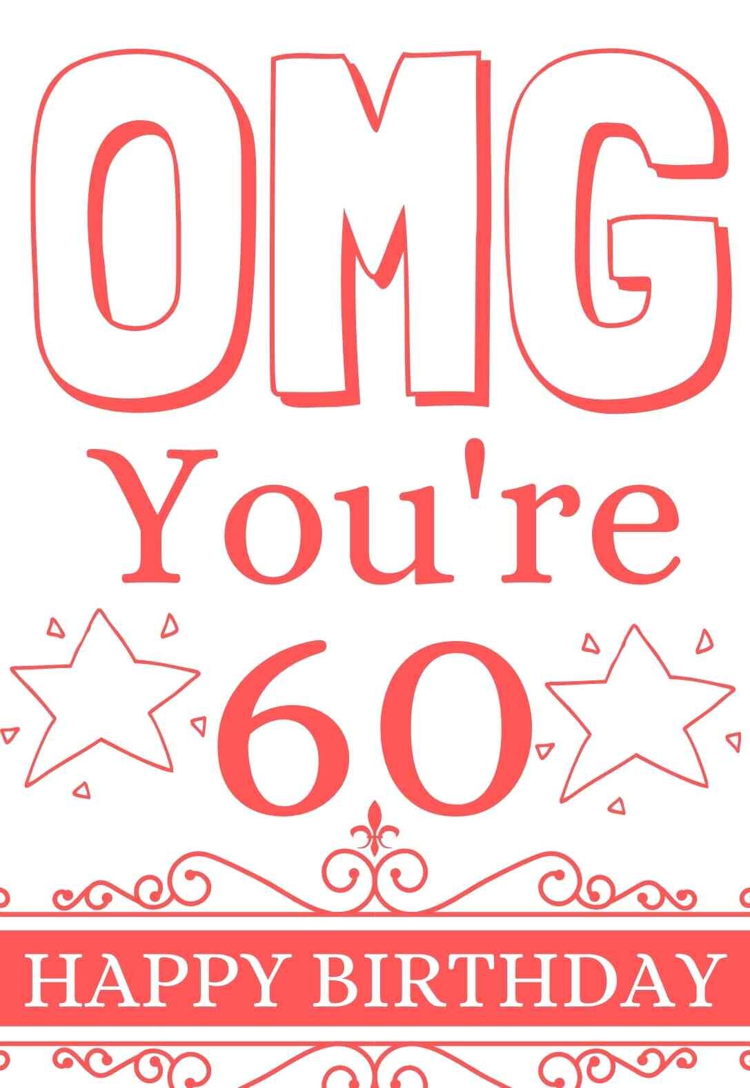 26 Fabulous 60th Birthday Cards (free & printable) — PRINTBIRTHDAY.CARDS