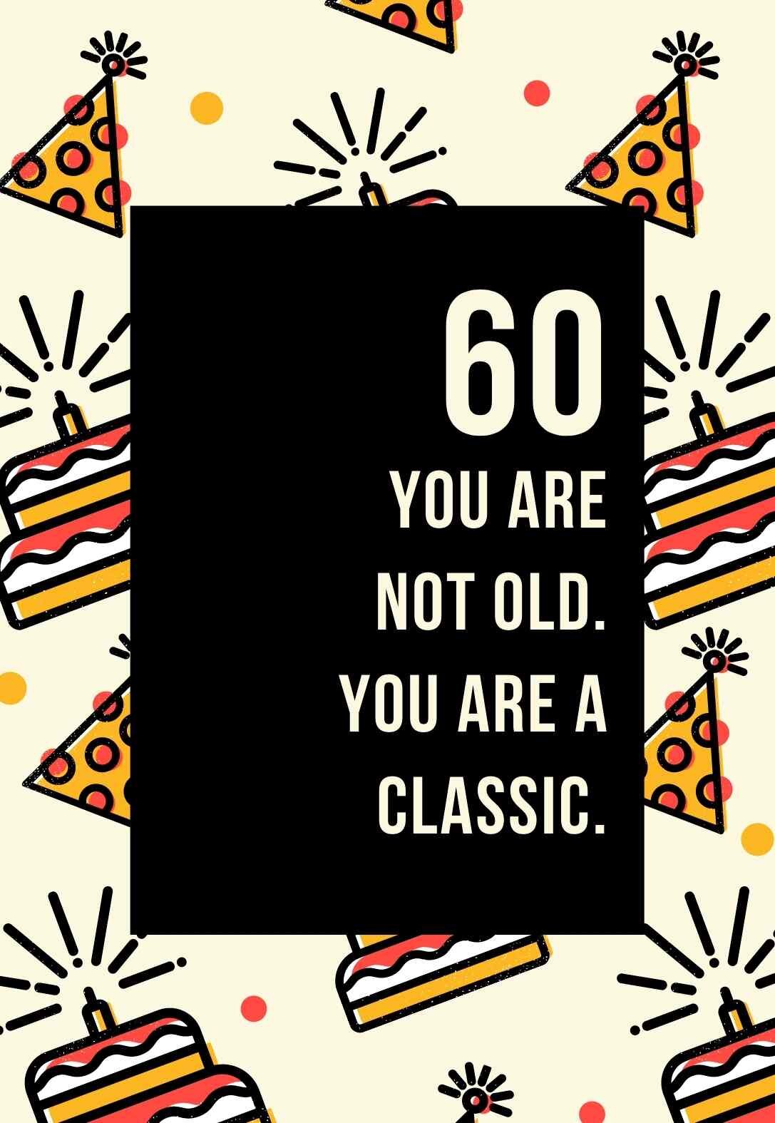 60th Birthday Cards Printable Free