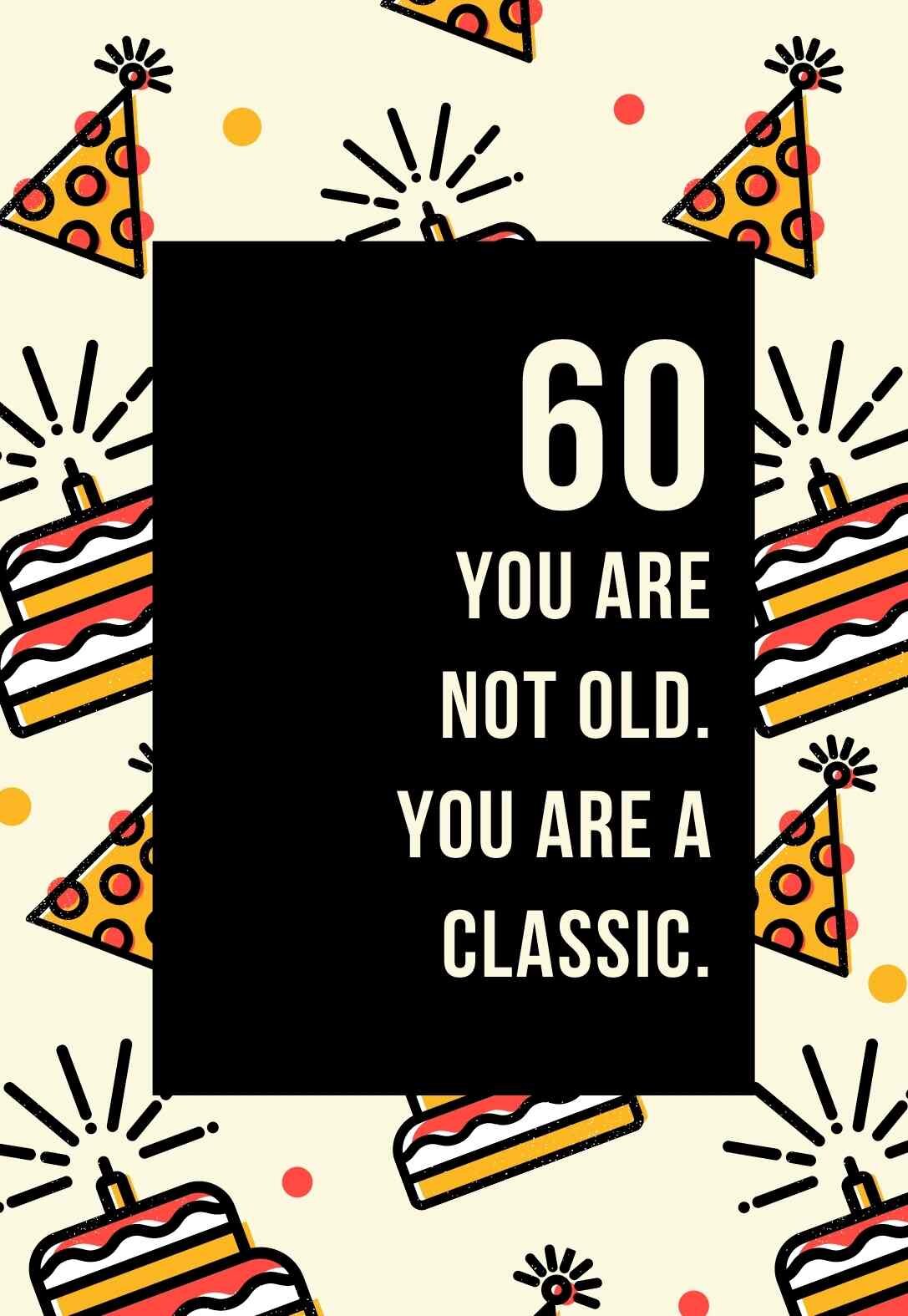 60th Birthday Cards Free Printable