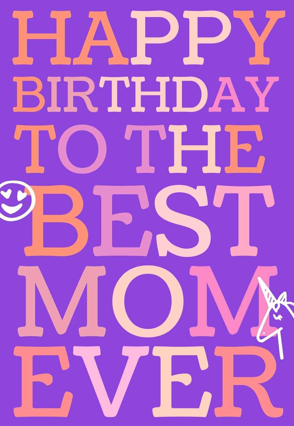 22 Awsome Printable Birthday Cards for Mom (free) — PRINTBIRTHDAY With Mom Birthday Card Template